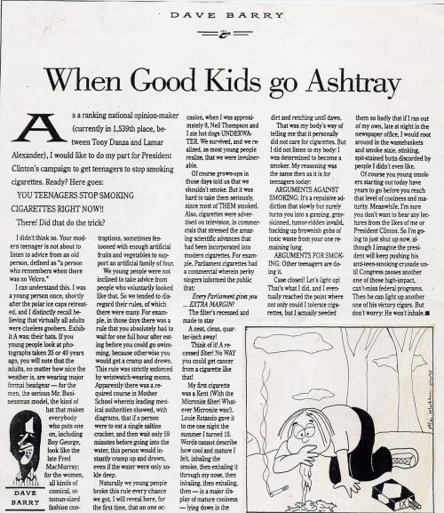 When Good Kids Go Ashtray