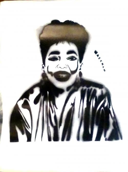 Anita Baker (frisket print)