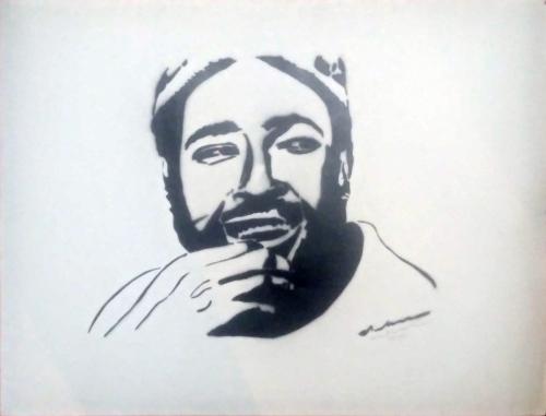 Marvin Gaye (frisket print)