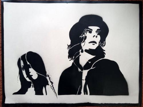 The White Stripes  (unique frisket print #1)