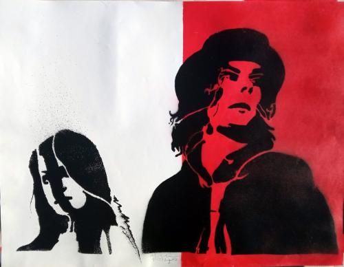 The White Stripes  (unique frisket print #2)
