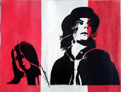 The White Stripes  (unique frisket print #3)