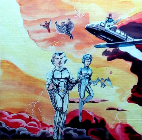 On Wings of Silver (aluminum giclee)