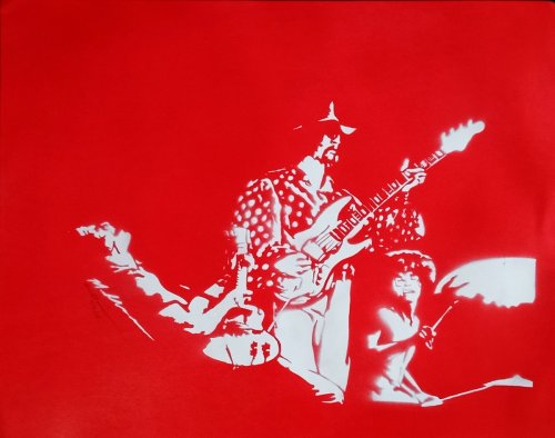 Grand Funk Railroad (frisket print)