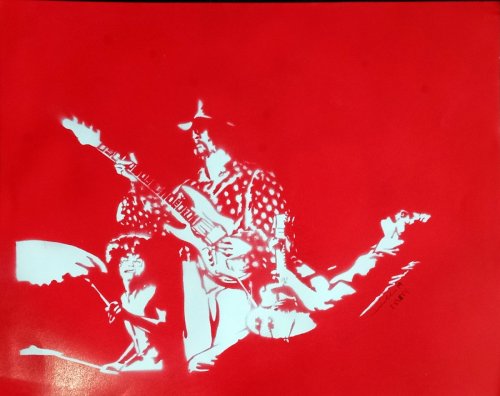 Grand Funk Railroad (frisket print)