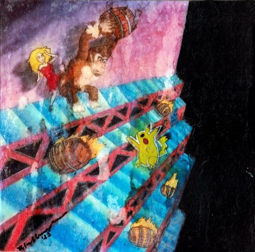 Versus IV (Atari Donkey Kong) (distressed print)