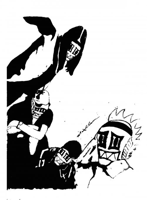 Moaning Dwarf (frisket print)