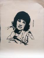Aretha Franklin (frisket print)