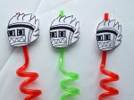 Moaning Dwarf Limited Edition Twisty Straws: Handcrafted Marvels in Green and Orange
